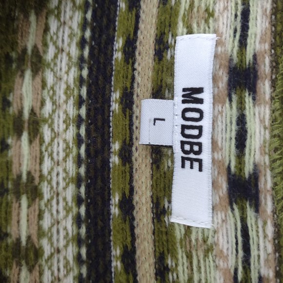MODBE Retro-style Cardigan Sweater, Size Large - Picture 3 of 5